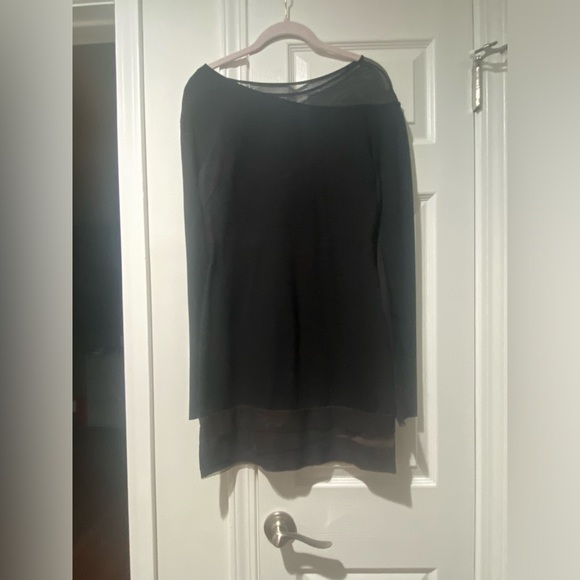 BCBGMaxAzria Bodycon Dress With Mesh Detailing Size: Small - Picture 8 of 9